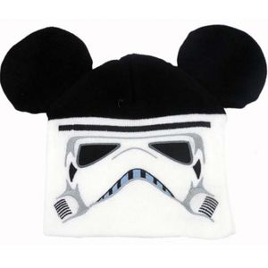 DisneyParks Paris StarWars Stormtrooper Knit Beanie Cap Sz Youth NWT